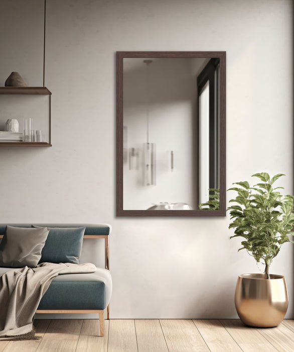 Spiegelrahmen Klassiko, Farbe: Walnuss | Wandspiegel in 11 Größen