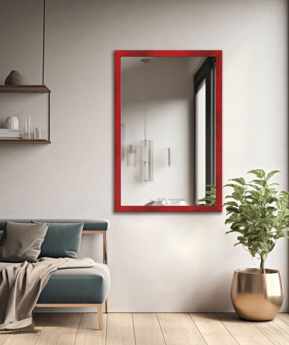 Spiegelrahmen Klassiko, Farbe: Rot | Wandspiegel in 11 Größen