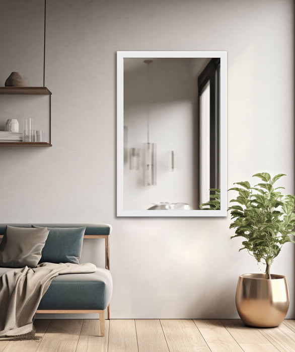 Spiegelrahmen Klassiko, Farbe: Weiss | Wandspiegel in 11 Größen