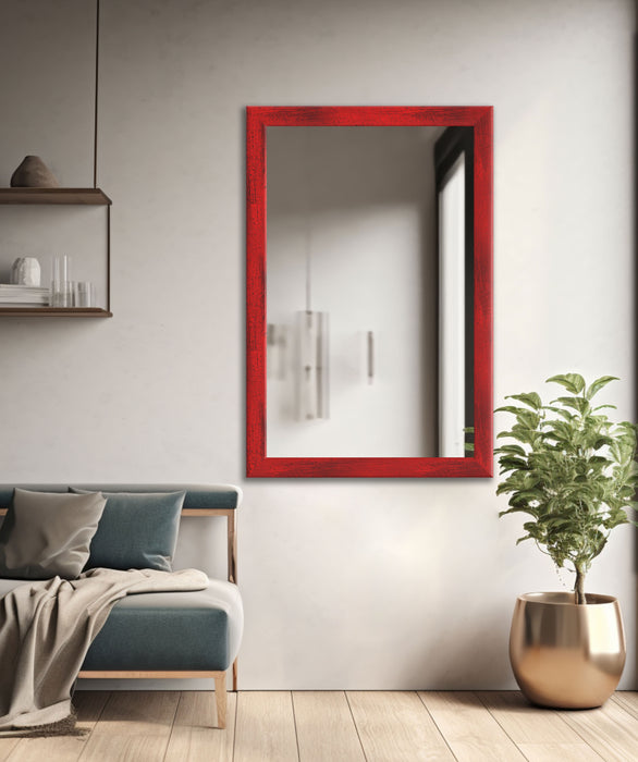 Spiegelrahmen Moderna Farbe: Rot | Wandspiegel in 11 Größen