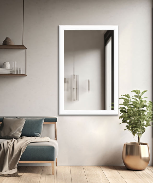 Spiegelrahmen Moderna Farbe: Weiss | Wandspiegel in 11 Größen
