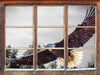 großer fliegender Adler 3D Wandtattoo Fenster