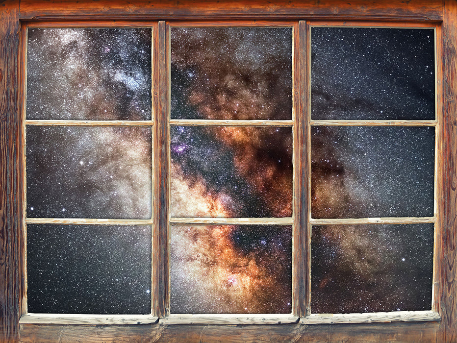 Zentrum der Milchstraße 3D Wandtattoo Fenster