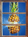 Ananas mit Wasser bespritzt  3D Wandtattoo Fenster