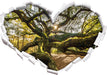 gigantisch verzweigter Baum 3D Wandtattoo Herz