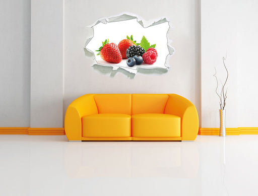 Frisches Obst 3D Wandtattoo Papier Wand