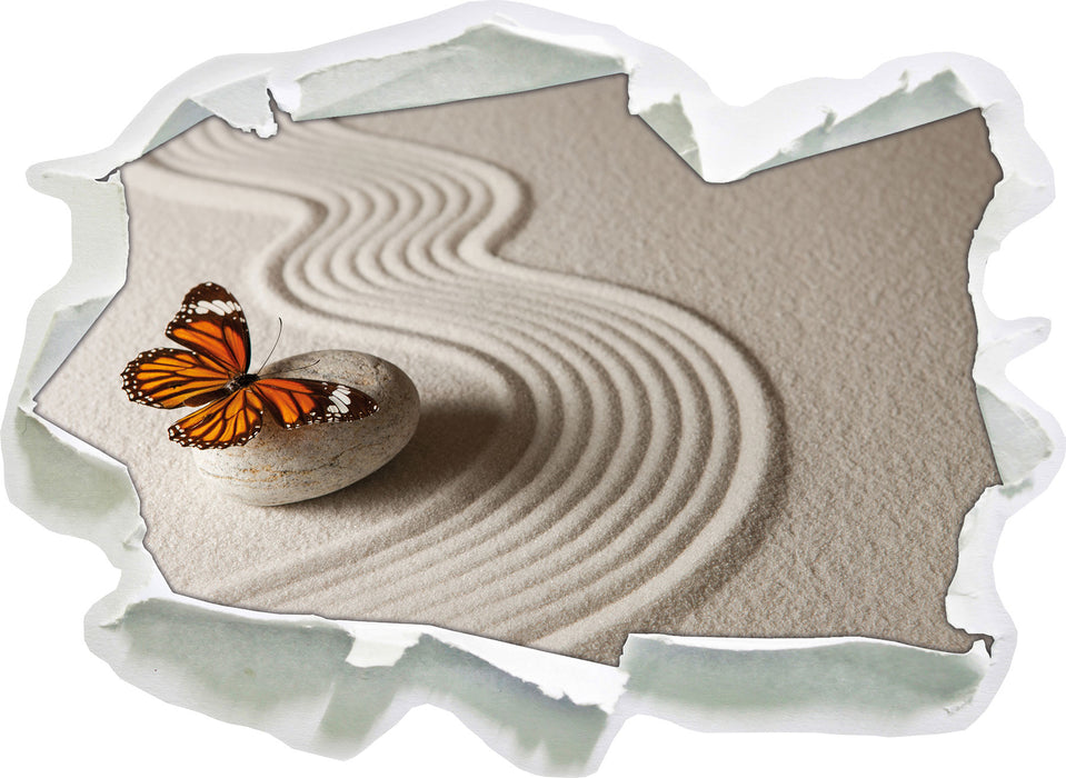 Zen Schmetterling  3D Wandtattoo Papier