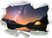 Zelten unter tausenden Sternen  3D Wandtattoo Papier