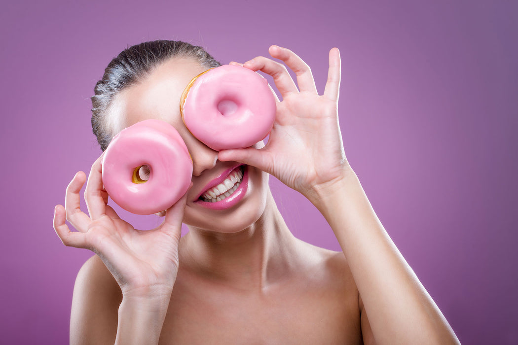 Lustige Donuts, Glasbild