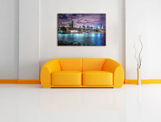 Skyline New York Leinwandbild über Sofa
