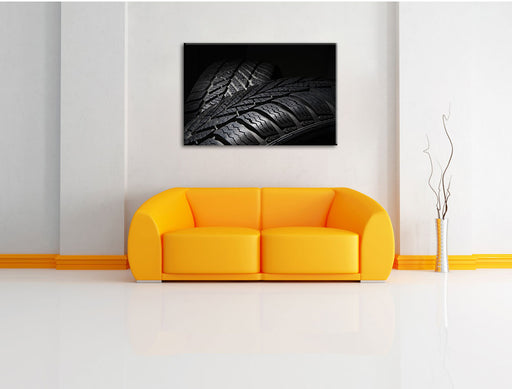 Dark Reifen Leinwandbild über Sofa