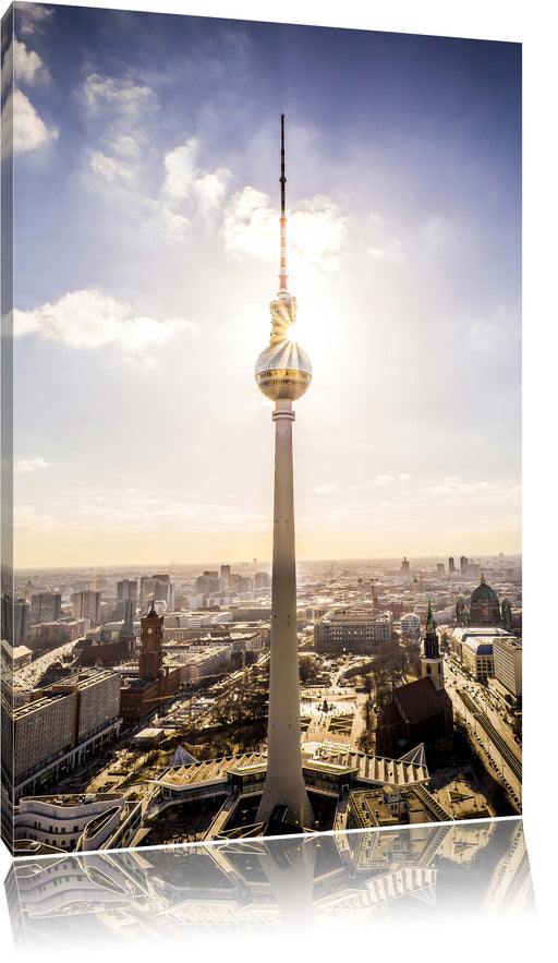 Großstadt Fernsehturm Berlin City Leinwandbild