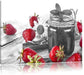 Erdbeeren Marmelade Leinwandbild
