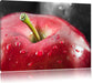 roter Apfel mit Wassertropfen Leinwandbild