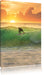 Surfen im Sonnenuntergang Leinwandbild