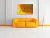 Wunderschöne gelbe Sonnenblume Leinwandbild über Sofa