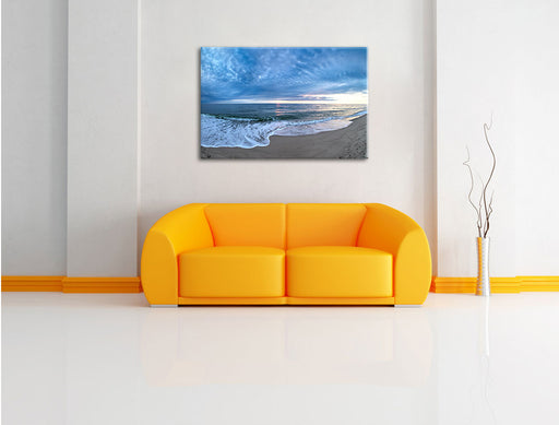 Strandufer Leinwandbild über Sofa