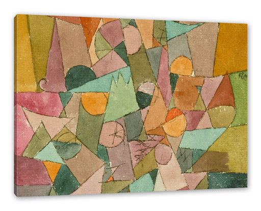 Paul Klee - Unbenannt Leinwanbild Rechteckig