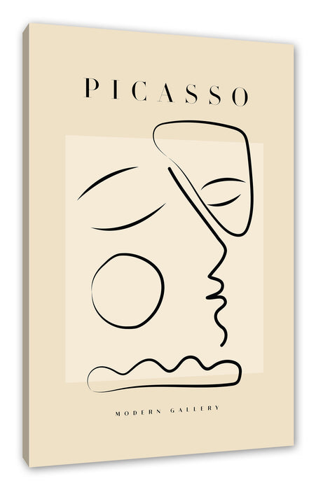 Picasso Art Collection  - Gesicht III, Leinwandbild