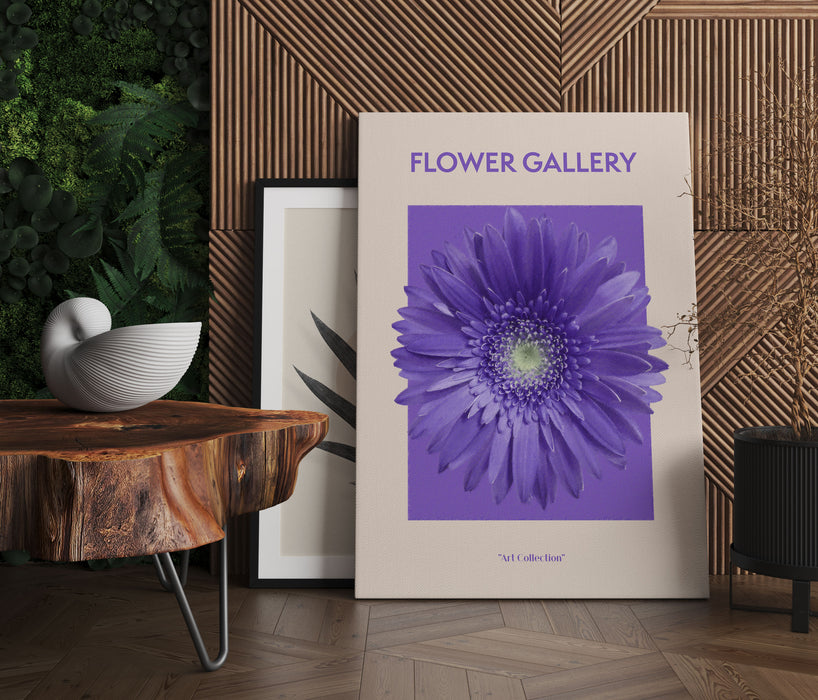 Flower Gallery  - Lila Gerbera , Leinwandbild