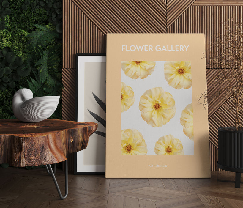 Flower Gallery  - Strauchrose Rose, Leinwandbild