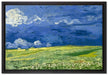 Vincent Van Gogh - Weizenfeld unter Gewitterwolken  auf Leinwandbild gerahmt Größe 60x40