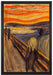 Edvard Munch - Der Schrei I  auf Leinwandbild gerahmt Größe 60x40
