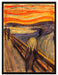 Edvard Munch - Der Schrei I  auf Leinwandbild gerahmt Größe 80x60