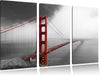Golden Gate Bridge USA Leinwandbild 3 Teilig