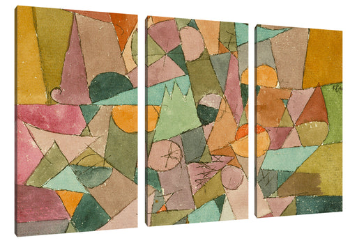 Paul Klee - Unbenannt Leinwanbild 3Teilig