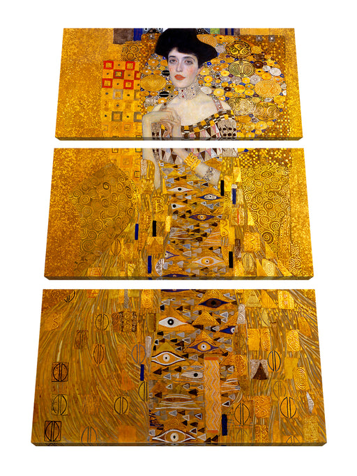 Gustav Klimt - Adele Bloch-Bauer I Leinwanbild 3Teilig