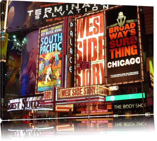 Programm des legendären Broadway's Leinwandbild