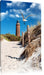 Schöner Leuchtturm am Strand Leinwandbild