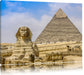 Sphinx von Gizeh mit Pyramide Leinwandbild