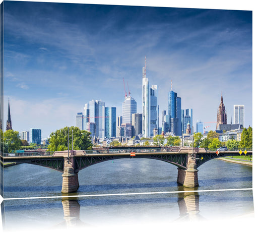 Skyline von Frankfurt am Main Leinwandbild
