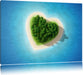 Herzförmige Insel Leinwandbild