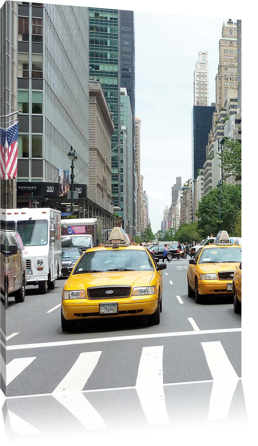 Taxi in New York City Leinwandbild