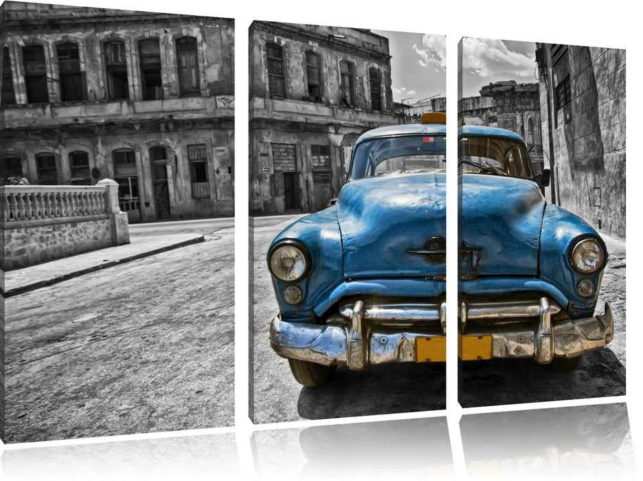Schönheit in Cuba Leinwandbild 3 Teilig