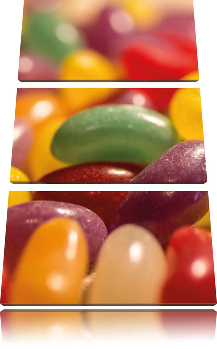 Süßigkeiten- Jelly Belly Beans Leinwandbild 3 Teilig