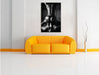 Erotisches Paar Kunst B&W Leinwandbild über Sofa