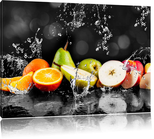 Früchte im Wasser Leinwandbild