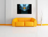 Frauenmund mit goldenem Gloss Leinwanbild Wohnzimmer Rechteckig