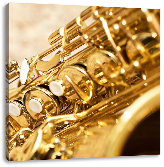 Saxophon Leinwandbild Quadratisch