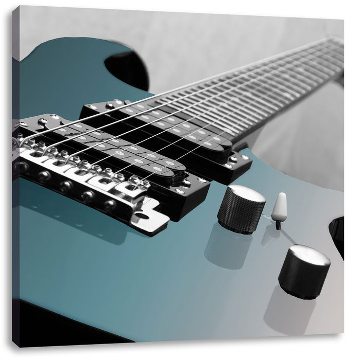 E-Gitarre Leinwandbild Quadratisch