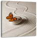 Zen Schmetterling Leinwandbild Quadratisch
