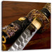 strahlendes Samurai-Schwert Leinwandbild Quadratisch
