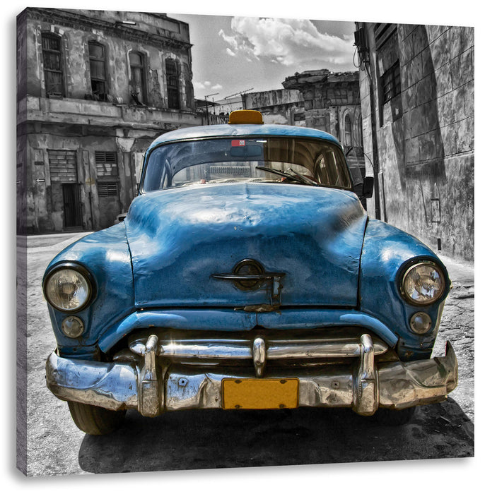Schönheit in Cuba Leinwandbild Quadratisch