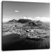 Luftaufnahme von Kapstadt, Monochrome Leinwanbild Quadratisch