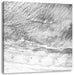 Luftaufnahme von türkisem Meer am Strand, Monochrome Leinwanbild Quadratisch