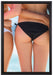 Sexy Girl Bikini auf Leinwandbild gerahmt Größe 60x40